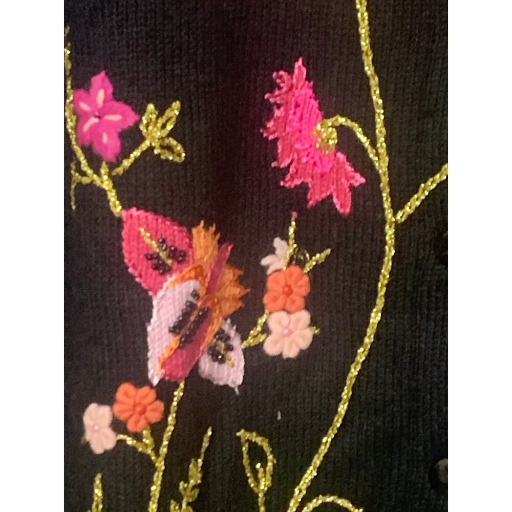 Storybook Knits SZ LG Vintage Embellished Longline Cardigan New With Tags - Picture 8 of 13